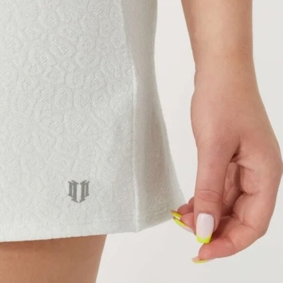 EleVen by Venus Williams One More Time Skater Dress Women's Size S White Leopard - Picture 4 of 4